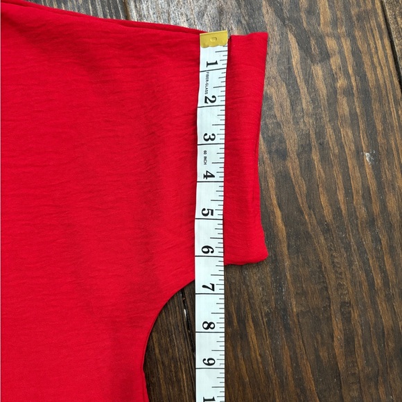 Elegant Red Women's Dress - Picture 8 of 10